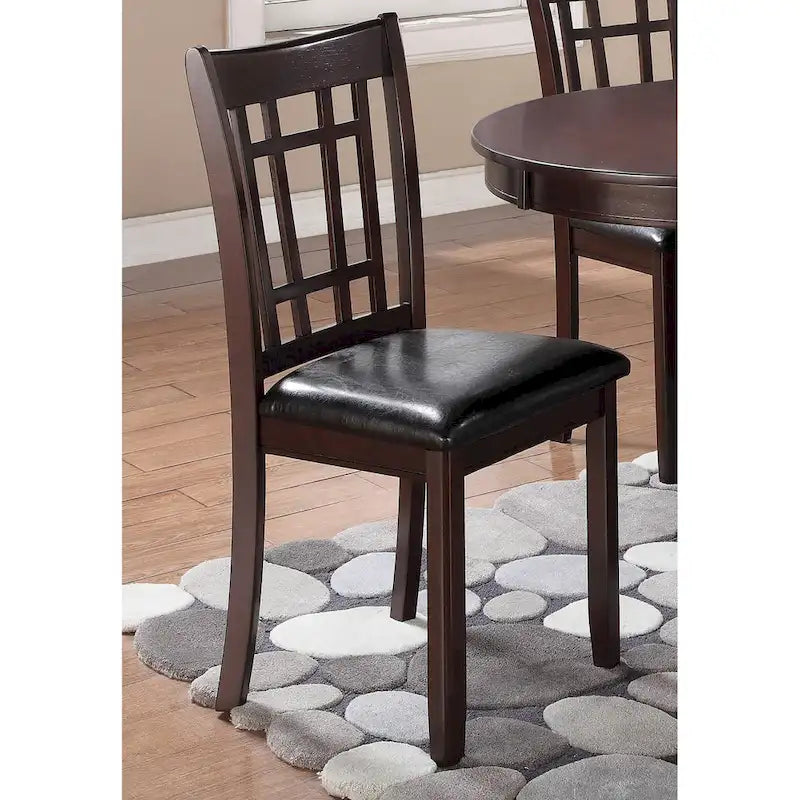 Antonia Transitional Faux Leather Dining Chairs (Set of 2)