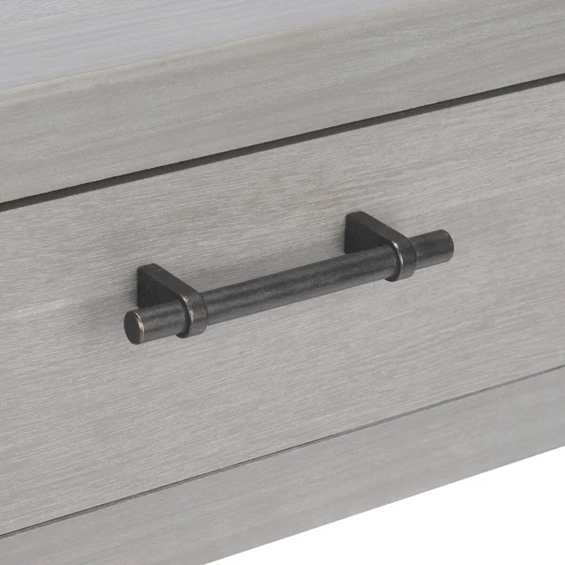 Mesa auxiliar decorativa clásica con estante con cajón de almacenamiento y patas torneadas