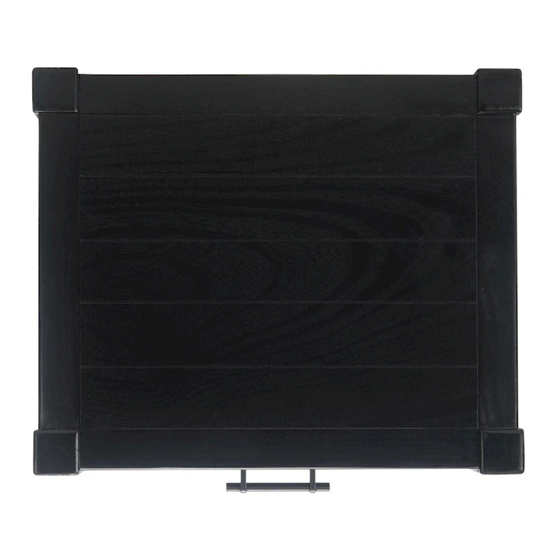 Mesa auxiliar decorativa clásica con estante con cajón de almacenamiento y patas torneadas